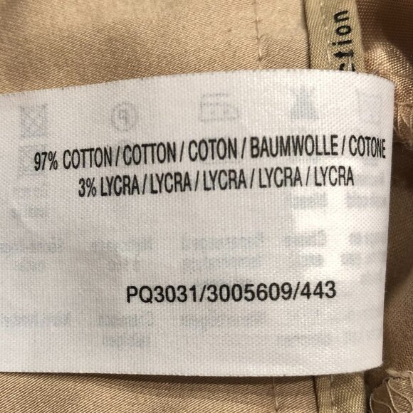 Espirit Collection Straight Leg Zip Up Medium Rise Pants Tan Size 8 - Picture 5 of 8